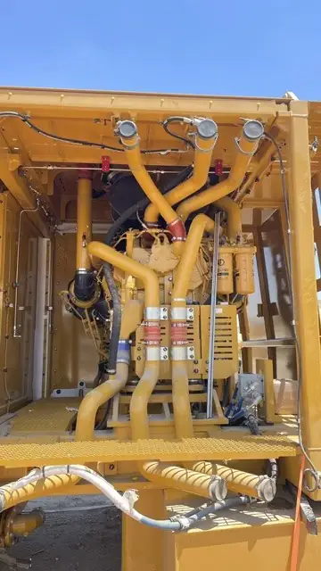 Discharge pipework through the engine bay